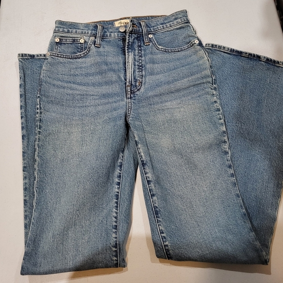 Madewell Sky Blue Wide Leg Jeans - Picture 5 of 7